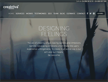 Tablet Screenshot of creaktiva.com